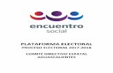 PLATAFORMA ELECTORAL - Instituto Estatal Electoral de ...ieeags.org.mx/plataformas1718/plataformas/9_17.Plataforma.Electoral.PES.pdf · orientación vocacional que les permita tomar