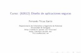 Fernando Tricas Garc a - unizar.eswebdiis.unizar.es/.../seguridadD/Transparencias/tema4.pdf · 2020-02-25 · Asegurar el eslab on m as d ebil I La identi caci on del punto m as d