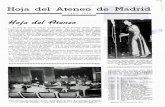 Hoja Ateneo Aadrid - Ateneo de Madrid · Hoja del Ateneo de Aadrid ABRIL 1970 El mes de marzo, con la celebración de la Semana Santa, impuso también al Ateneo unos días de descanso.
