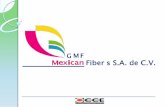 GMF Mexican Fiber s, S.A. de C.V. es una empresa 100% · GMF Mexican Fiber s, S.A. de C.V. es una empresa 100% mexicana que se constituyó en 2006 para ofrecer a las empresas del