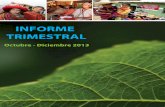 INFORME TRIMESTRAL - Ministerio de Energía y Minas informe final 2013.pdf · INFORME TRIMESTRAL. i ... Trabajo para el Desarrollo del distrito de Cañaris que puede constituirse