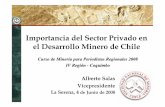 Importancia del SectorPrivadoen el DesarrolloMinerode Chile · mayor tradición de Chile Fundada hace 125 años, en septiembre de 1883 Trabajamos para cumplir los siguientes objetivos: