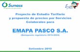EMAPA PASCO S.A. · 2019-11-07 · cuales ponen en riesgo a la población.-La laguna de Patarcocha recibe las aguas residuales, las cuales se bombean hacia un buzón de la red de