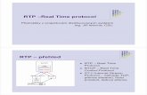 RTP –Real Time protocol - zcu.czledvina/Prednasky-PDS-2007/09a-rtp_VoIP.pdf · RTP –Real Time protocol Přednášky z projektování distribuovaných systémů Ing. Jiří ledvina,