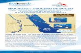MAR ROJO – CRUCERO DE BUCEOCrucero de buceo (camarote doble a compartir) en pensión completa, agua, café y té y ruta prevista a bordo del RED SEA BLUE FORCE 3. 6 días de buceo,