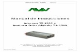 Manual de Instrucciones - AMV ELECTRONICAamvelectronica.com/catalogo/inversores/pdf/Manual AMV TS-1500.pdf · El modelo TN-1500 es un inversor solar con onda senoidal pura. Controlado