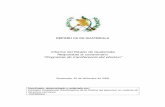 Informe del Estado de Guatemala Respuestas al cuestionario · Respuestas al cuestionario "Programas de transferencia del efectivo" Guatemala, 30 de diciembre de 2008 ... política
