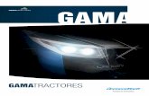 GAMATRACTORES · una perfecta iluminación a 360°. Asimismo, el confort del puesto de conducción se ha mejorado con la incorpo- ... versiones disponen de un circuito hidráulico