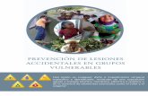 prevención de lesiones accidentales en grupos vulnerables · 2018-09-04 · Prevención de lesiones accidentales “Este folleto va dirigido a personal de salud o vinculado a la