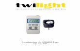 LT-LX1108 - Twilight · 3-7 Botón de puesta a cero 3-8 Selección de fuente de luz 3-9 Conexión de la sonda de luz 3-10 Soporte 3-11 Tapa del espacio de la batería 3-12 Salida