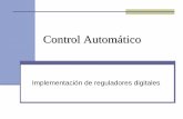 Control Automático - TEC · 2018-08-17 · antiwindup por saturación del término integral o por seguimiento integral. PID real en paralelo El PID se implementa como la suma de