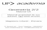 Geometría 2/2 - UP> academiaacademiaup.es/wp-content/uploads/2016/02/UP-Geometria... · 2016-02-17 · Didáctica de la Matemática Universidad de Alicante Parcial 2 - Resumen Teoría