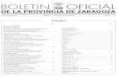 BOLETIN OFICIAL - Diputación de Zaragoza · 2014-11-21 · BOLETIN OFICIAL DE LA PROVINCIA DE ZARAGOZA Año CLXXVI Martes, 19 de mayo de 2009 Núm. 111 Página Página. SECCION PRIMERA