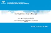 Instrumentos de Pesaje - Junta de Andalucía · 2016-11-15 · Obligaciones de los Reparadores El reparador, una vez haya reparado el instrumento, comprobará el correcto funcionamiento