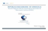 REPÚBLICA BOLIVARIANA DE VENEZUELA · REPÚBLICA BOLIVARIANA DE VENEZUELA ... de los Objetivos e indicadores de Seguridad operacional, Marco reglamentario, Nombramiento del ejecutivo