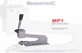 MP1 maquitrok.pdf · 2010-02-05 · MAQUITR@K Modelo auto-perforante manual (corta y monta el ollao en una sola operación) la cual se acciona a través de una palanca. Coloca ollaos