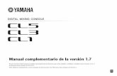 Manual complementario de la versión 1 - Yamaha …...Manual complementario de la versión 1.7 En este manual complementario se explican principalmente las funciones que se han añadido