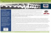 Revisión de Investigaciones en Terapia Manual · 2013-10-29 · Terapia manual, terapia con ejercicios, o ambas, además de los cuidados clásicos para la artrosis de cadera o rodilla