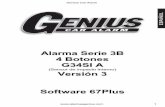 Alarma Serie 3B 4 Botones G34SI Ageniuscaralarm.com/wp-content/uploads/2015/11/Manual-G34...ESPAÑOL Genius Car Alarm 2 ALARMA GENIUS – Serie 3B 4 Botones G34SI A (Sensor de impacto