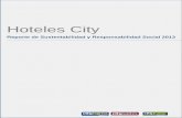 Presentación de PowerPoint · 2019-10-11 · Nota al Lector Este es el primer Reporte de Sustentabilidad y Responsabilidad Social de Hoteles City Express, S.A.B. de C.V. (“Hoteles