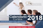 Calendario Cursos 2018 - Instituto Mexicano de ......Actualización de la Norma ISO/IEC 17025:2017 NMX-EC-17025-IMNC-2018 3 15-17 Riesgos en un laboratorio de ensayo y calibración