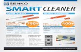 SMARTCLEANER - Senko Cleaner Folleto...respuestas a la más amplia gama de necesidades de sus clientes. Antes de limpiar Después de limpiar FIBRA ÓPTICA LIMPIADOR DEL EXTREMO ANTES