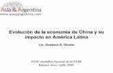 Evolución de la economía de China y su impacto en América Latina · 2011-12-22 · Importancia relativa de la R. P. China En 2020 China contará con una PEA de 1.000 millones,