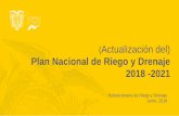 Plan Nacional de Riego y Drenaje 2018 -2021 - ANCUPAancupa.com/.../08/4...Riego-y-Drenaje-Hugo-Zapata.pdfAnálisis de los modelos de gestión por tipología de ... proveen del recurso