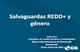 Salvaguardas REDD+ y género · 2016-03-14 · Cuáles son las Salvaguardas REDD+ e) La compatibilidad de las medidas con la conservación de los bosques naturales y la diversidad