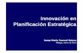 Innovación en Planificación EstratégicaCuadro sinóptico: La planificación estratégica como inicio de gobernanza El plan estratégico como instrumento para construir las bases