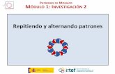 PATRONES DE MOSAICO MÓDULO 1: INVESTIGACIÓN 2code.intef.es/wp-content/uploads/2019/02/SM_A5... · Abre el proyecto 1-AzulejoRepetir, guarda una copia y renómbrala. Haz clic en