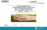 PROGRAMA DE PARENTALIDAD POSITIVA DEL AYUNTAMIENTO … · 2019-06-19 · un desarrollo saludable y que son agrupadas bajo el marco conceptual del Currículo Óptimo de Parentalidad