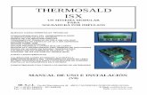 THERMOSALD ISX ISX/3ES100_MDU...más la velocidad y mejorar la calidad de la soldadura. A continuación se describen las principales características técnicas y funcionales del nuevo
