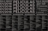 01/2018 PELICULAS Madrid — 28012 @salaequismadrid …salaequis.es/wp-content/uploads/2017/12/PROGRAMACION-ENERO.pdf22h: CHARADA Stanley Donen, 1963 - VOSE ... PELICULAS PELICULAS