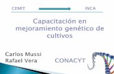Capacitación en mejoramiento genético de cultivos · •CEBADA-MAIZ. General Capacitación en métodos de mejoramiento genético de cultivos Específicos Desarrollar protocolos