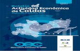 Edición 1 Boletín Actividad Económica Caldas · 2018-08-02 · actividad económica departamental, es decir, a sus ciclos económicos, con el ﬁn de evaluar la situación presente