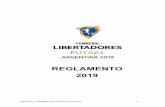 REGLAMENTO 2019 - CONMEBOL · 2019-06-06 · Reglamento – CONMEBOL Libertadores de Futsal 2019 8 . CAPÍTULO I – DE LAS DISPOSICIONES PRELIMINARES. Art. 1º - La Confederación