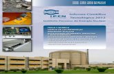 Informe Cientí˜co Tecnológico 2012 · 2018-09-20 · En la edición 2012 del Informe Científico Tecnológico del Instituto Peruano de Energía Nuclear, destacamos los artículos