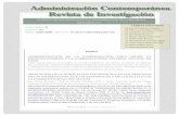 Administración Contemporánea revista de investigacióncolparmex.com/wp-content/uploads/2018/11/34.pdf · y calidad del producto o por la entrega del mismo en las condiciones y tiempo