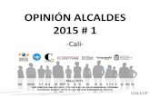 OPINIÓN ALCALDES 2015 # 1 · Voto en blanco 16.0 16.2 13.6 18.2 21.7 23.6 9.1 22.0 8.2 BASE: 231 101 ... Economía 0.8 0.7 0.5 1.5 1.1 0.9 0.9 - 1.1 $ En su concepto, ¿cuál es