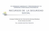 RECURSOS DE LA SEGURIDAD SOCIAL · 2018-04-22 · Determinación sobre base presunta o Estimación de oficio (Art. 3 ley 26063) PROCEDE: Cuando AFIP carezca de los elementos necesarios