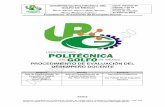 UNIVERSIDAD POLITÉCNICA DEL GOLFO DE MÉXICOupdelgolfo.mx/inicio/pdf/procedimientosITAIP/Segundo... · 2018-12-18 · versión es vigente si se consulta en el Portal de los SG en