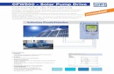 CFW500 - Solar Pump Drive · CFW500 - Solar Pump Drive Convertidor de Frecuencia Infinitas Posibilidades Características g Robusto Corriente de sobrecarga: 150% durante 60 segundos