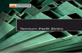 Ternium Perfil Zintro · Ternium Perfil Zintro / Ventana Ternium Perfil Zintro / Duela Ternium Perfil Zintro / Bastidor de puerta TP-250 TV-154 Calibre 20 Producto TD-170 Largo m