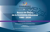 Banco de Datos de la Economía Mexicana 1980 - 2020BANCO DE DATOS DE LA ECONOMÍA MEXICANA 1980-2020, está organizada de tal manera que su localización resulte fácil, mediante vínculos