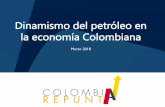 Dinamismo del petróleo en la economía ColombianaRecursos del SGR para financiar el acuerdo de Paz En total se destinarían $11,1 billones de recursos adicionales en 20 años para