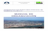 MANUAL DE ORGANIZACIÓN - Puerto de Tampicopuertodetampico.com.mx/Sitio/documents/Manual_de_Organizacion.… · de la capacidad portuaria, incremento en el equipo y capacidad en el