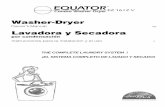 EZ1612V Owner's Manual - Abt Electronics · Instrucciones para la instalacion y el uso E Owner’s Manual GB Washer-Dryer Lavadora y Secadora por condensación THE COMPLETE LAUNDRY