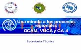 Una mirada a los procesos regionales OCAM, VUCA …Una mirada a los procesos regionales OCAM, VUCA y CA-4 Antecedentes 2 • Anterior a los conflictos bélicos centroamericanos –