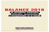BALANCE 2018 · 2018-12-18 · 2 / BALANCE DE PERIODISTAS ASESINADOS, DETENIDOS, SECUESTRADOS Y DESAPARECIDOS EN EL MUNDO EN 2018 Sobre RSF Reporteros sin Fronteras (RSF) es una organización